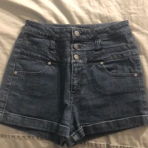 Denim shorts